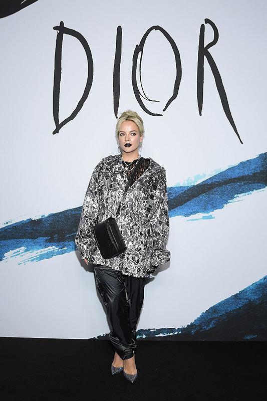 PARIS, FRANCE - JANUARY 18:  Lily Allen attends the Dior Homme Menswear Fall/Winter 2019-2020 show as part of Paris Fashion Week on January 18, 2019 in Paris, France.  (Photo by Pascal Le Segretain/Getty Images) *** Local Caption *** Lily Allen